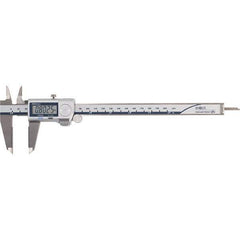 Mitutoyo - 0 to 8" Range 0.01mm Resolution, Electronic Caliper - Steel with 50mm Carbide-Tipped Jaws, 0.001" Accuracy - Apex Tool & Supply