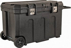 Stanley - 1 Tray Mobile Tool Chest - 23" Wide x 22-13/16" Deep x 23-1/4" High, Plastic, Black - Apex Tool & Supply