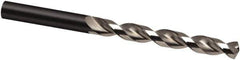 Guhring - 10.9mm 130° Cobalt Jobber Drill - Bright Finish, Right Hand Cut, Parabolic Flute, 142mm OAL, Cone Relief Point - Apex Tool & Supply