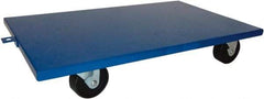 PRO-SOURCE - 2,000 Lb Capacity Steel Lip Down Dolly - 30" Long x 18" Wide, 4" Wheels - Apex Tool & Supply