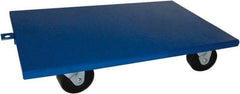 PRO-SOURCE - 1,600 Lb Capacity Steel Lip Down Dolly - 30" Long x 18" Wide, 4" Wheels - Apex Tool & Supply