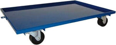 PRO-SOURCE - 1,600 Lb Capacity Steel Lip Up Dolly - 27" Long x 16" Wide, 4" Wheels - Apex Tool & Supply