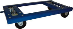 PRO-SOURCE - 2,000 Lb Capacity Steel Welded Angle Iron Open Dolly - 27" Long x 16" Wide, 4" Wheels - Apex Tool & Supply