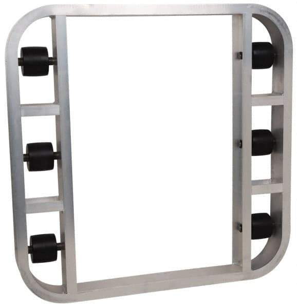 PRO-SOURCE - 4,000 Lb Capacity Aluminum Pallet Dolly - 36" Long x 36" Wide x 4-1/2" High, 3-1/4" Wheels - Apex Tool & Supply