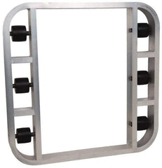 PRO-SOURCE - 4,000 Lb Capacity Aluminum Pallet Dolly - 36" Long x 36" Wide x 4-1/2" High, 3-1/4" Wheels - Apex Tool & Supply