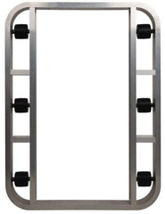 PRO-SOURCE - 4,000 Lb Capacity Aluminum Pallet Dolly - 48" Long x 36" Wide x 4-1/2" High, 3-1/4" Wheels - Apex Tool & Supply