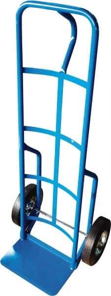 PRO-SOURCE - 800 Lb Capacity 50" OAH Hand Truck - 8 x 14" Base Plate, Loop Handle, Steel, Semi-Pneumatic Wheels - Apex Tool & Supply