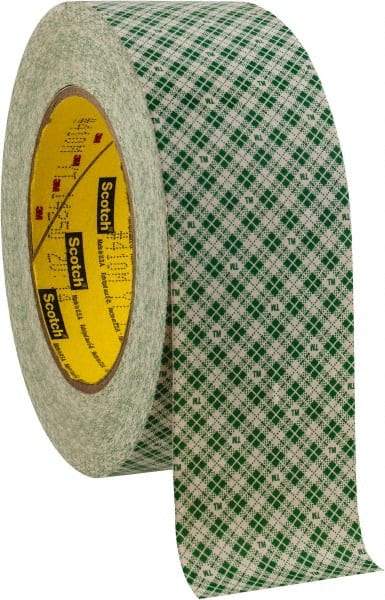 3M - 2" x 36 Yd Rubber Adhesive Double Sided Tape - 5 mil Thick, Paper Liner, Series 410M - Apex Tool & Supply