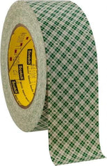 3M - 2" x 36 Yd Rubber Adhesive Double Sided Tape - 5 mil Thick, Paper Liner, Series 410M - Apex Tool & Supply