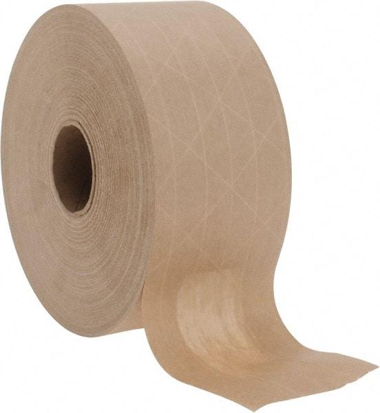 Made in USA - 3" x 150 Yd Natural (Color) Sealing Tape - Paper Backing, 5.3 mil Thick, Series SPIN3 - Apex Tool & Supply
