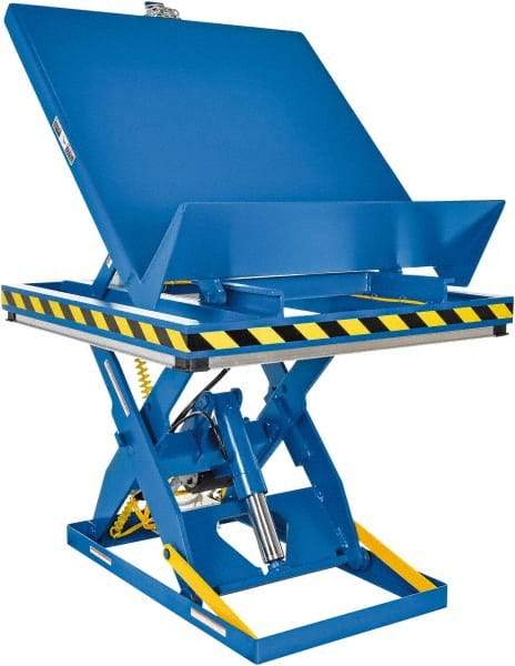 Vestil - 2,000 Lb Capacity Electric Scissor Lift - 11" to 47" Lift Height, 48" Platform Length x 48" Platform Width - Apex Tool & Supply
