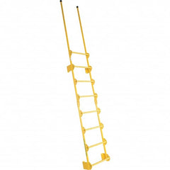 Vestil - 137-1/2" High 300 Lb Capacity 8 Step Fixed Ladder - Apex Tool & Supply