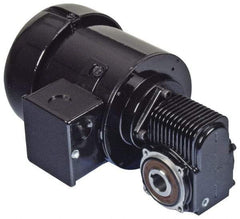 Bison Gear - 115 Volt, 124 RPM, 13:1 Gear Ratio, 3 Phase Inverter Duty Gearmotor - 32 Frame, 76 Torque, TEFC Enclosure - Apex Tool & Supply