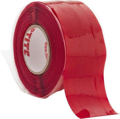 Loctite - 1" x 10', Red Silicone Electrical Tape - 0.5 mil Thick, 400 V/mil Dielectric Strength - Apex Tool & Supply