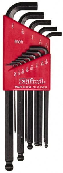 Eklind - 13 Piece L-Key Ball End Hex Key Set - Apex Tool & Supply