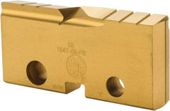 Allied Machine and Engineering - 50mm Diam x 5/16" Thick, Seat Code 4, Flat Bottom Spade Drill Insert - TiN Coated, Cobalt, Grade Super Cobalt, Series T-A - Apex Tool & Supply