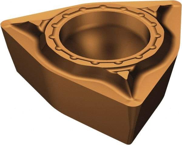 Sandvik Coromant - WPMT21.51 MF Grade 1125 Carbide Turning Insert - TiAlN/AlCr2O3 Finish, 80° Trigon, 1/4" Inscr Circle, 3/32" Thick, 1/64" Corner Radius - Apex Tool & Supply