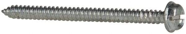 Value Collection - #10 Hex Washer Head Slotted Sheet Metal Screw - Steel, 2-1/2" Length Under Head, Grade 2 - Apex Tool & Supply