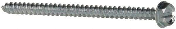 Value Collection - #10 Hex Washer Head Slotted Sheet Metal Screw - Steel, 3" Length Under Head, Grade 2 - Apex Tool & Supply