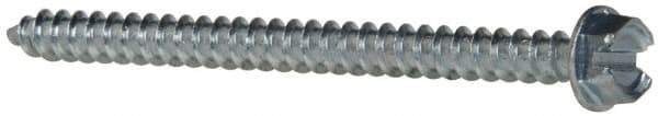 Value Collection - #12 Hex Washer Head Slotted Sheet Metal Screw - Steel, 3" Length Under Head, Grade 2 - Apex Tool & Supply