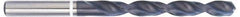 Accupro - #45 118° Cobalt Jobber Drill - TiAlN Finish, Right Hand Cut, Parabolic Flute, Straight Shank, 49mm OAL, DX Point - Apex Tool & Supply