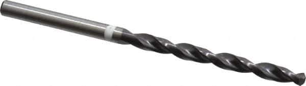 Accupro - #21 118° Cobalt Jobber Drill - TiAlN Finish, Right Hand Cut, Parabolic Flute, Straight Shank, 75mm OAL, DX Point - Apex Tool & Supply