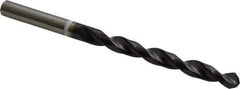 Accupro - 9/32" 118° Cobalt Jobber Drill - TiAlN Finish, Right Hand Cut, Parabolic Flute, Straight Shank, 109mm OAL, DX Point - Apex Tool & Supply