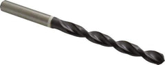 Accupro - 7.5mm 118° Cobalt Jobber Drill - TiAlN Finish, Right Hand Cut, Parabolic Flute, Straight Shank, 109mm OAL, DX Point - Apex Tool & Supply