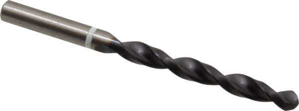 Accupro - Letter Q 118° Cobalt Jobber Drill - TiAlN Finish, Right Hand Cut, Parabolic Flute, Straight Shank, 117mm OAL, DX Point - Apex Tool & Supply