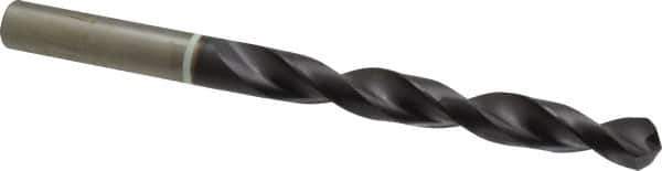 Accupro - 11mm 118° Cobalt Jobber Drill - TiAlN Finish, Right Hand Cut, Parabolic Flute, Straight Shank, 142mm OAL, DX Point - Apex Tool & Supply