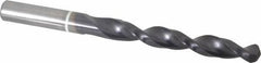Accupro - 7/16" 118° Cobalt Jobber Drill - TiAlN Finish, Right Hand Cut, Parabolic Flute, Straight Shank, 142mm OAL, DX Point - Apex Tool & Supply
