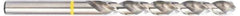 Accupro - 7/16" 130° Vanadium High Speed Steel Jobber Drill - Bright Finish, Right Hand Cut, Spiral Flute, Straight Shank, 142mm OAL, Split Point - Apex Tool & Supply
