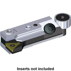 Kennametal - Series T-Style, Right Hand Cut, Boring Cartridge - 20.15mm Back of Bar to Cutting Edge, TCMT110204 Insert, 45.5mm OAL, 90° Lead Angle - Apex Tool & Supply
