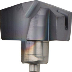 Iscar - Series ICM, 0.724" Diam Grade IC908 140° Replaceable Drill Tip - Carbide, TiAlN Finish, 18 Seat Size, Through Coolant - Apex Tool & Supply