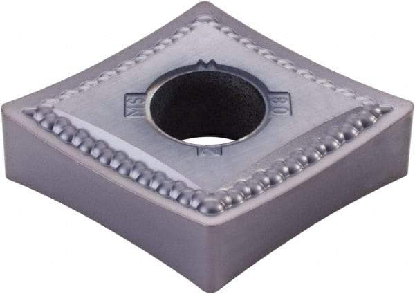 Kennametal - CNMG642 MS Grade KCU25 Carbide Turning Insert - AlTiN Finish, 80° Diamond, 3/4" Inscr Circle, 1/4" Thick, 1/32" Corner Radius - Apex Tool & Supply
