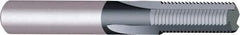 Vargus - 1/4-18 Thread, 5/16" Shank Diam, TiAlN Coating, Solid Carbide Straight Flute Thread Mill - 3 Flutes, 2.48" OAL, 1/4" Min Noml Diameter - Apex Tool & Supply