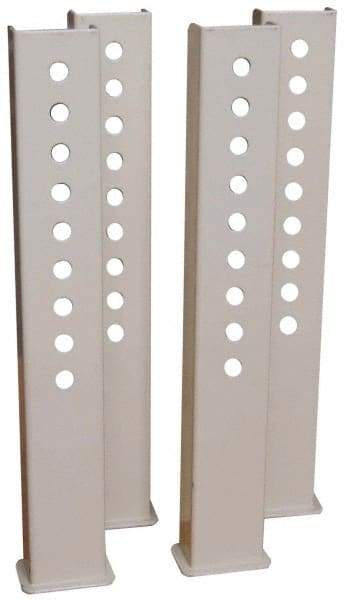 Value Collection - Workbench & Workstation Leg Extensions - 17-3/4" High, Use with Economy Workbenches - Apex Tool & Supply