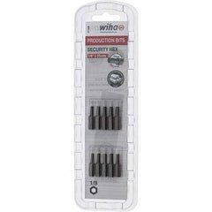 Wiha - 25mm Hex Screwdriver Bit - 1/4" Drive, 1" OAL - Apex Tool & Supply