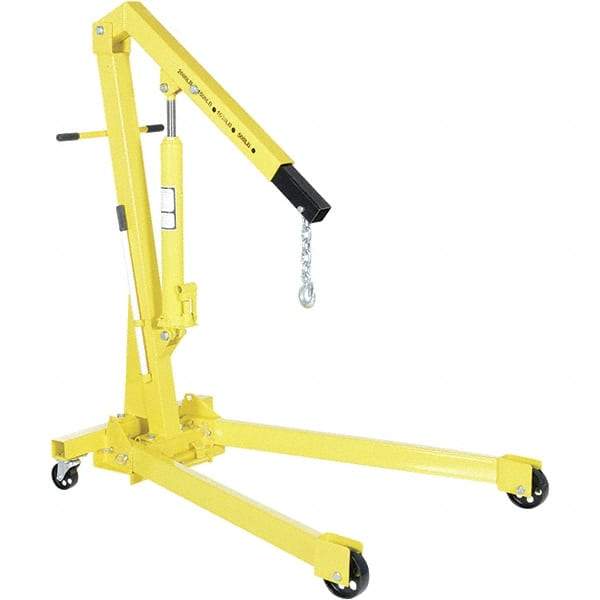 Vestil - 2,000 Lb Load Capacity, Steel Shop Crane - 3' 29/32" Span - Apex Tool & Supply