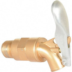 Vestil - 3/4" NPT Aluminum Adjustable Drum Faucet - 4" Long Extension - Apex Tool & Supply
