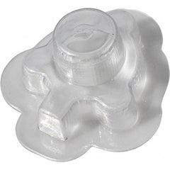Made in USA - Flame Retardent ABS Housing Plastic Bearing Flange Mount - 3-1/8" Wide x 3-5/16" Outside Diam - Apex Tool & Supply