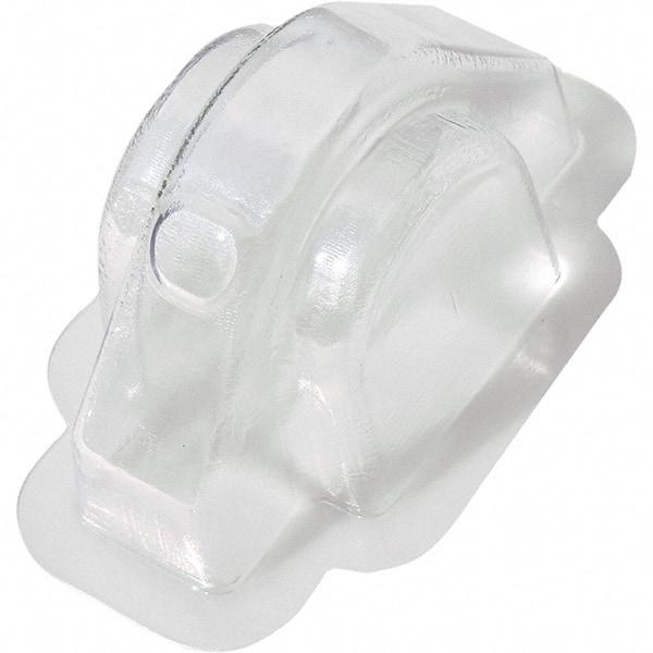 Made in USA - Plastic Housing Plastic Bearing Flange Mount - 2-3/4" Wide x 2-15/16" Outside Diam - Apex Tool & Supply