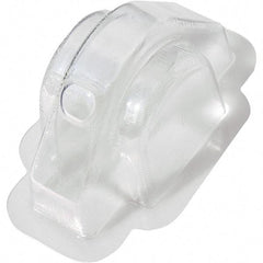 Made in USA - Plastic Housing Plastic Bearing Flange Mount - 2-3/4" Wide x 2-15/16" Outside Diam - Apex Tool & Supply