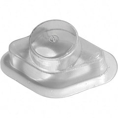 Made in USA - Plastic Housing Plastic Bearing Flange Mount - 2-9/16" Wide x 2-3/4" Outside Diam - Apex Tool & Supply