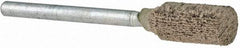 Norton - 1/4" Head Diam x 1/2" Thickness, W163, Cylinder End, Mounted Point - Fine Grade, 120 Grit, 59,990 RPM - Apex Tool & Supply