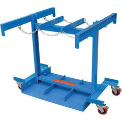 Vestil - 38-1/4" Wide x 36-3/8" High, Gas Cylinder Caddy - Holds 6 Cylnders, Fits 9-1/2" Diameter Cylinders - Exact Industrial Supply