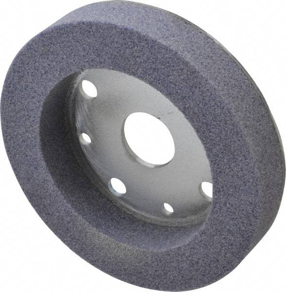 Norton - 6" Diam, 1-1/4" Hole Size, 1" Overall Thickness, 46 Grit, Type 2 Tool & Cutter Grinding Wheel - Coarse Grade, Aluminum Oxide, K Hardness, Vitrified Bond, 3,600 RPM - Apex Tool & Supply