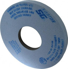 Norton - 14" Diam x 5" Hole x 1-1/2" Thick, I Hardness, 46 Grit Surface Grinding Wheel - Ceramic, Type 5, Coarse Grade, 1,800 Max RPM, Vitrified Bond, One-Side Recess - Apex Tool & Supply