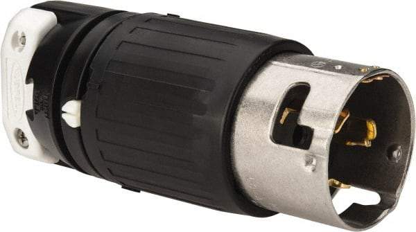 Hubbell Wiring Device-Kellems - 480 VAC, 50 Amp, NonNEMA Configuration, Industrial Grade, Self Grounding Plug - 3 Phase, 3 Poles, IP20, 0.83 to 1-1/4 Inch Cord Diameter - Apex Tool & Supply