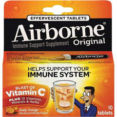 Airborne - Orange Flavor Immune Support Tablets - Vitamins/Supplements - Apex Tool & Supply
